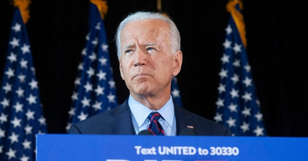 Democratic candidate for president, former Vice President Joe Biden makes remarks about the DNI Whistleblower Report as well as President Trumps ongoing abuse of power at the Hotel DuPont on Sept. 24, 2019 in Wilmington, Delaware.
