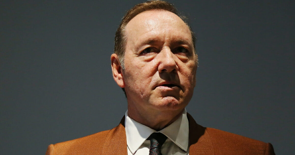 Actor Kevin Spacey attends the reading of the event "The Boxer - La nostalgia del poeta" (The Boxer - The nostalgia of the poet) at Palazzo Massimo alle Terme on Aug. 2, 2019, in Rome, Italy.