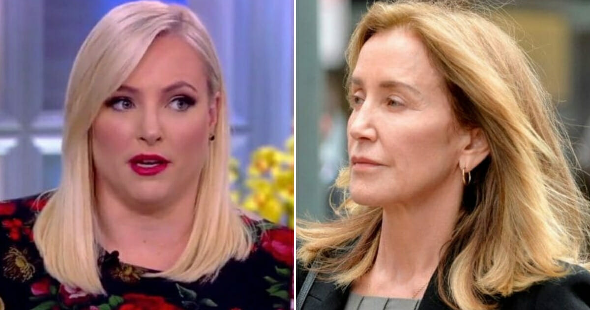 Meghan McCain, left, and Felicity Huffman, right.