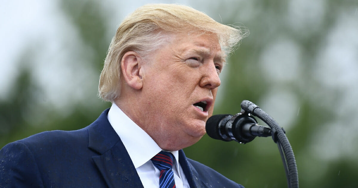 President Donald Trump speaks during the Armed Forces Welcome Ceremony on Sept. 30, 2019 at Joint Base Myer-Henderson Hall, Virginia.