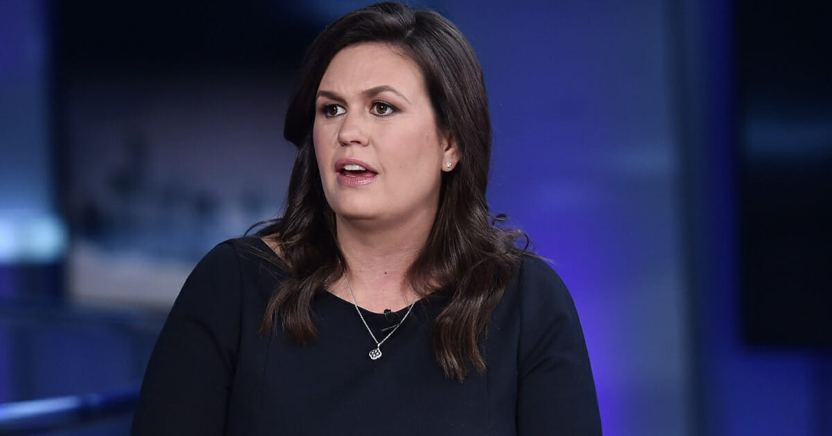 Fox News contributor Sarah Sanders visit "The Story with Martha MacCallum" on Sept. 17, 2019, in New York City.