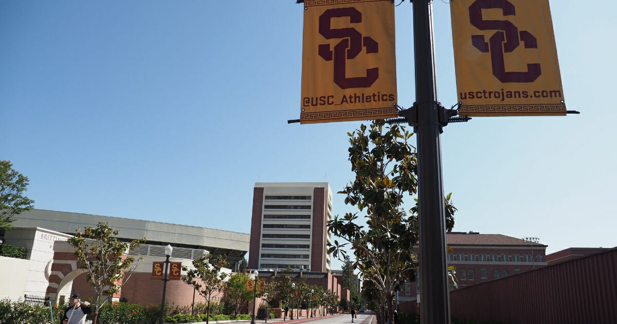 The campus of the University of Southern California in Los Angeles.