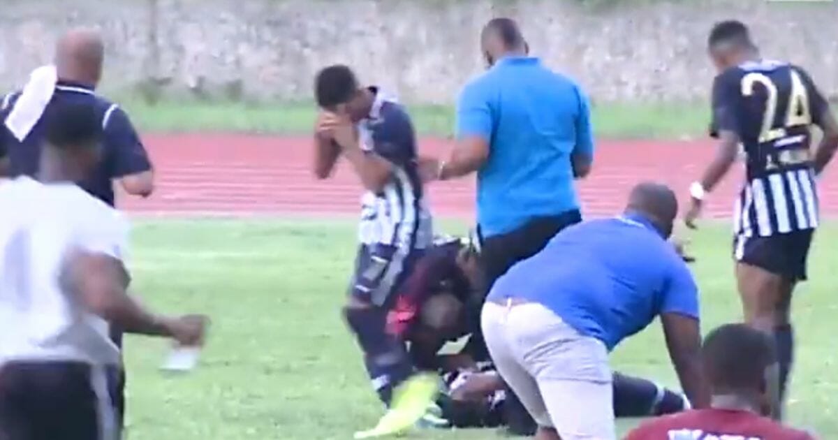 A lightning strike left Jamaican soccer players injured.