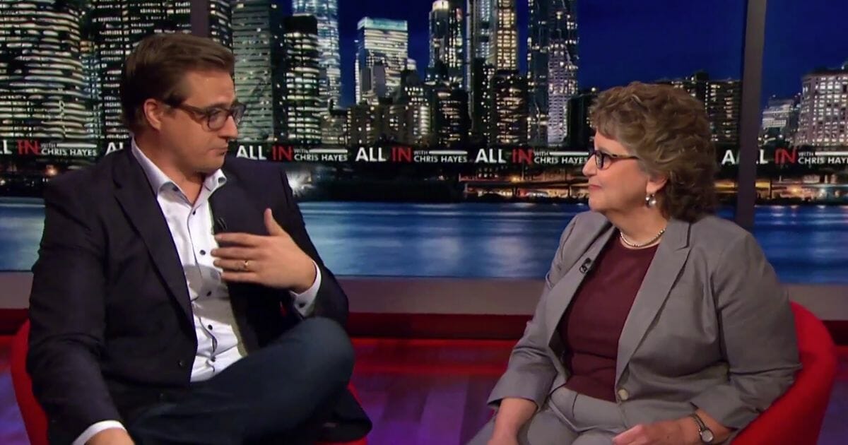 FEC chair Ellen Weintraub, right, speaks with MSNBC's Chris Hayes about the Electoral College.