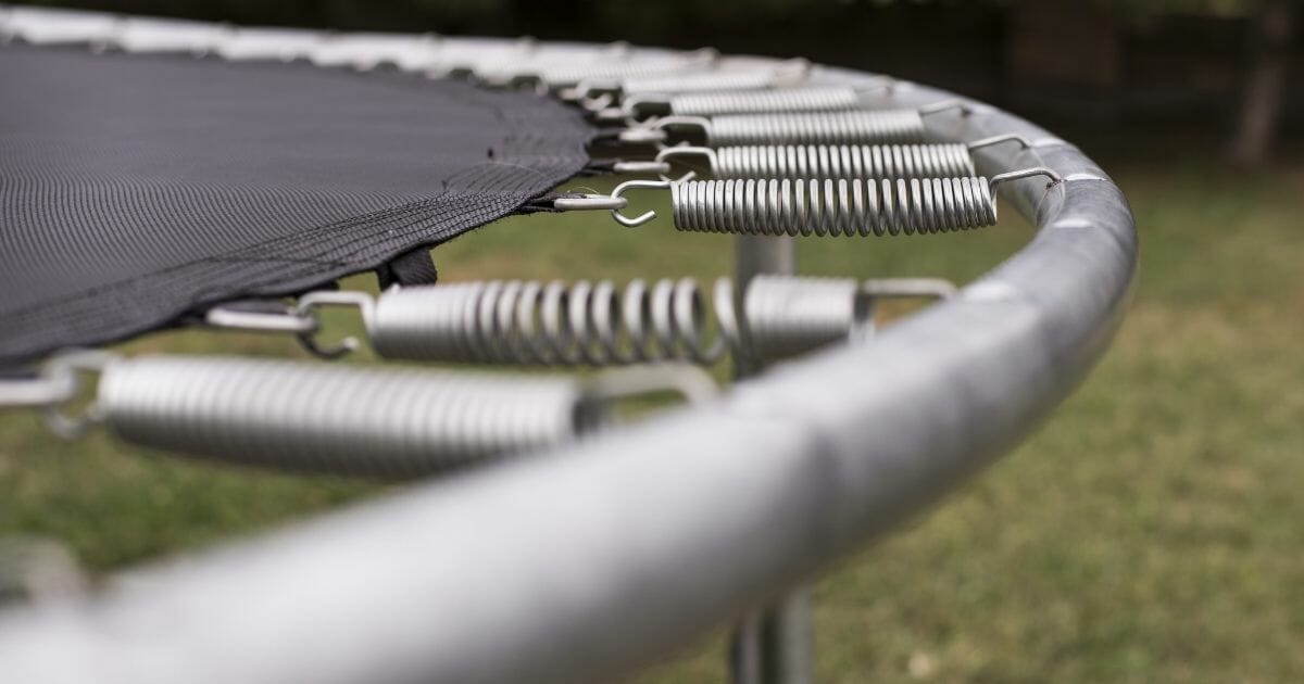 A stock image of a trampoline.