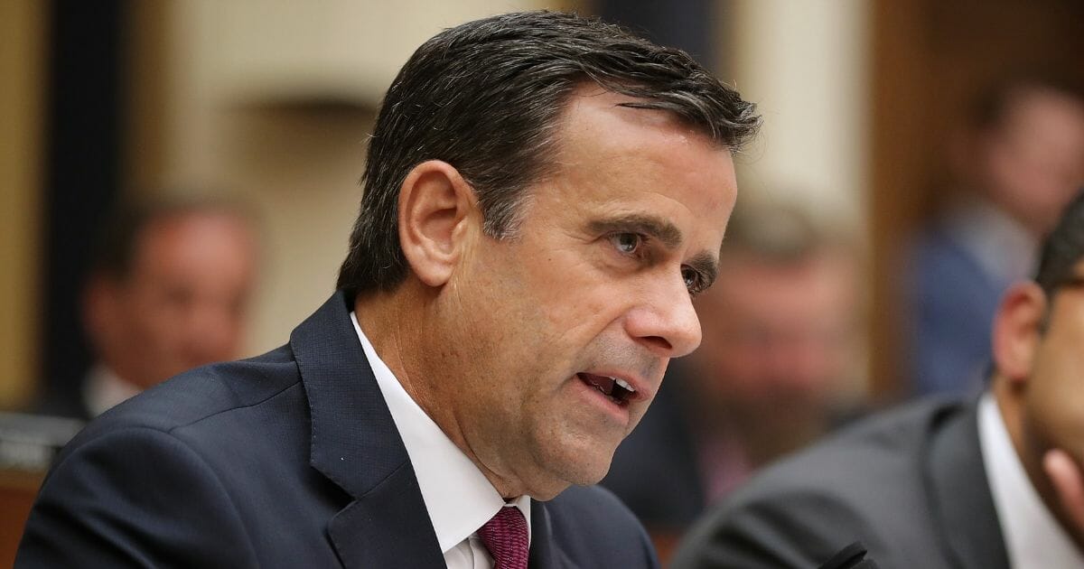 Texas Republican John Ratcliffe is pictured in a file photo from July grilling former special counsel Robert Mueller during Mueller's July 24 testimony on Capitol Hill.