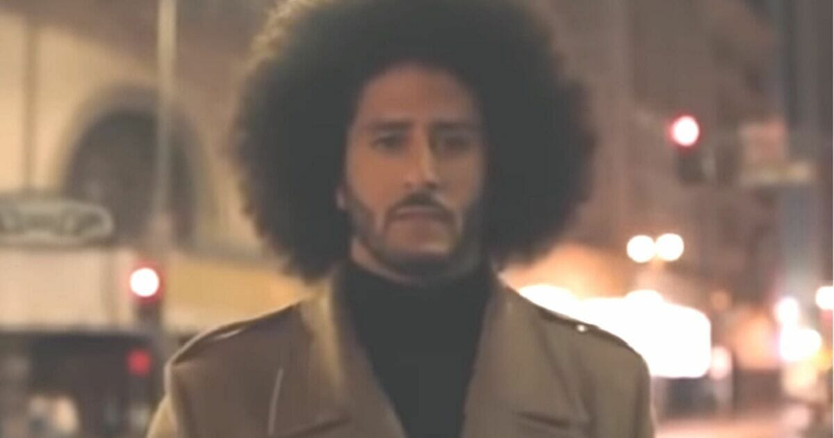 Former quarterback Colin Kaepernick appearing in a Nike 2018 ad that just won an Outstanding Commercial Emmy.