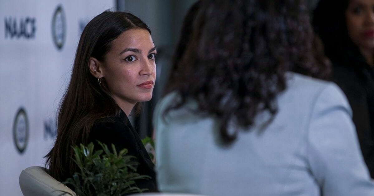 U.S. Rep. Alexandria Ocasio Cortez pictured in a file photo from a Sept. roundtable.