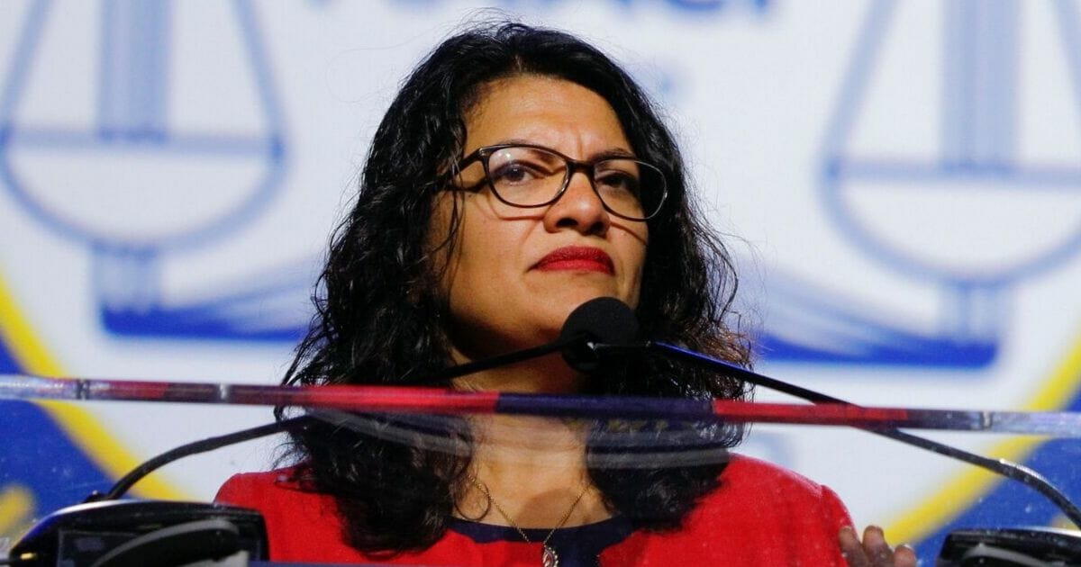 Rep. Rashida Tlaib is pictured in a file photo from July.