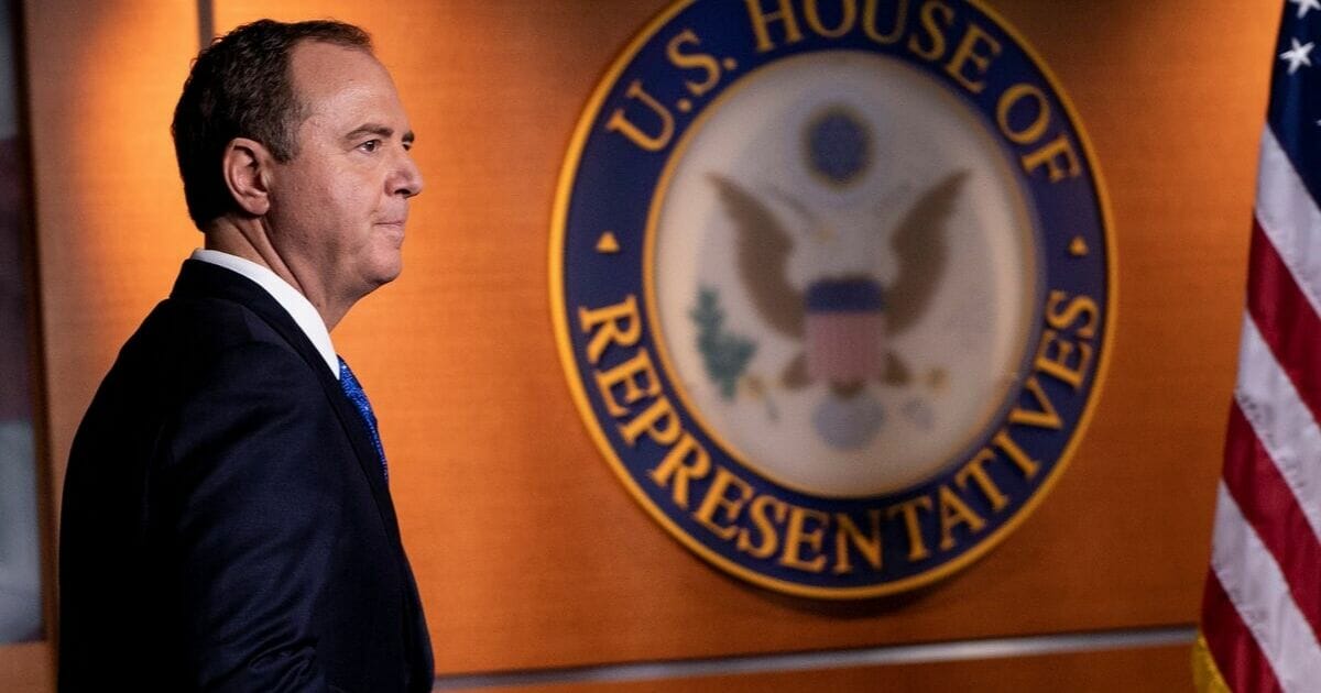 House Intelligence Committee Chairman Rep. Adam Schiff arrives for a news conference last week on Capitol Hill. 