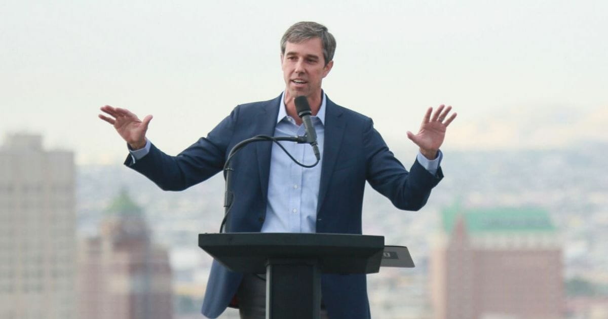 Democratic presidential candidate, former Rep. Beto O’Rourke (D-TX) speaks to media and supporters during a campaign re-launch on Aug. 15, 2019, in El Paso, Texas.