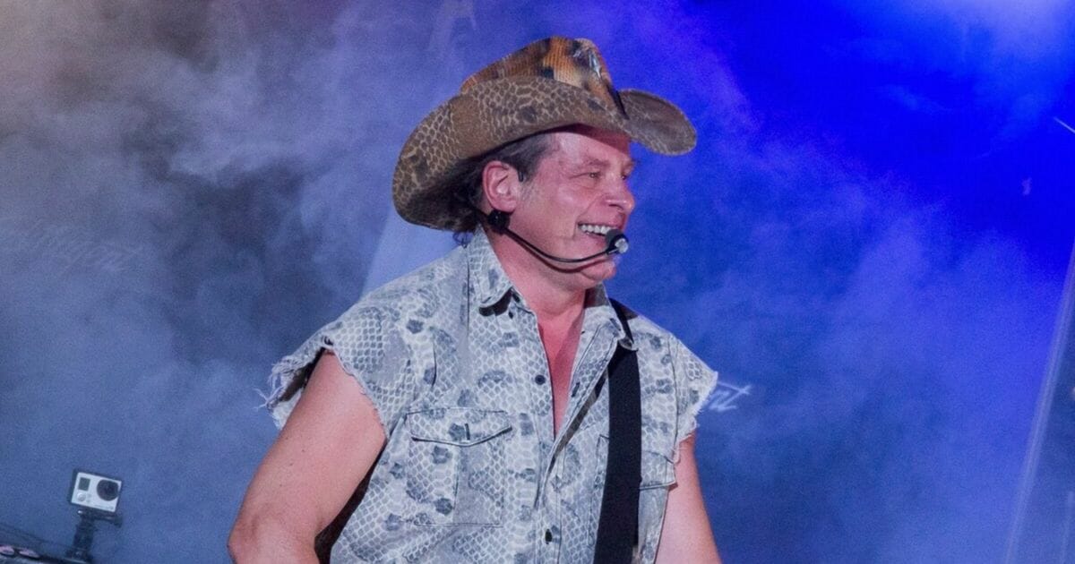 Ted Nugent performs in support of his Sonic Baptizm Tour 2016 at Freedom Hill Amphitheatre on Aug. 26, 2016, in Sterling Heights, Michigan.
