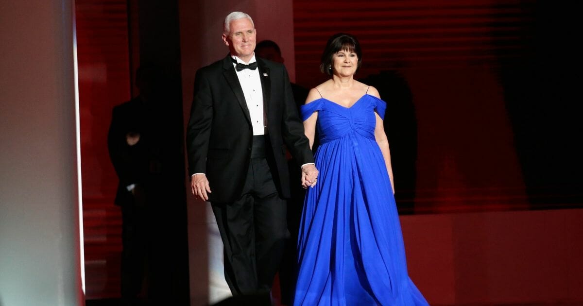 Vice President Mike Pence and wife Karen Pence attend the Liberty Inaugural Ball on Jan. 20, 2017, in Washington, D.C.