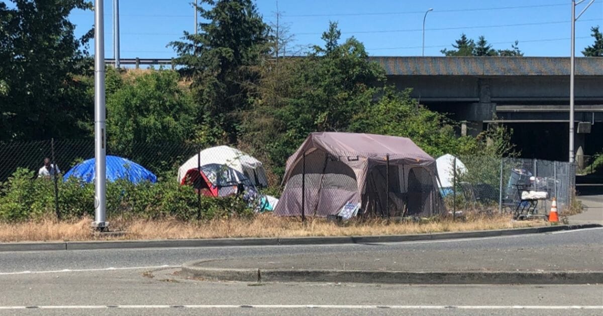 A tent city community built by homeless people in the city of Seattle.