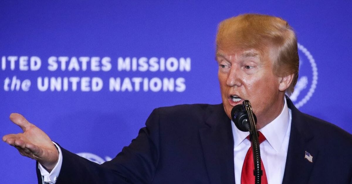 President Donald Trump speaks during a press conference on the sidelines of the United Nations General Assembly on Sept. 25, 2019 in New York City.