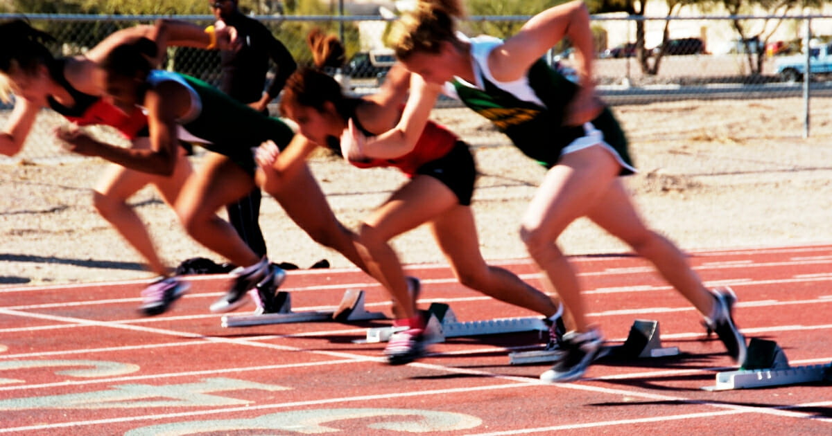 Members of the LGBT community looking for the scientific evidence to back their claims that men who identify as female and compete against biological women do not enjoy a competitive advantage were let down this week. The image above is a stock photo of a women's track and field event.