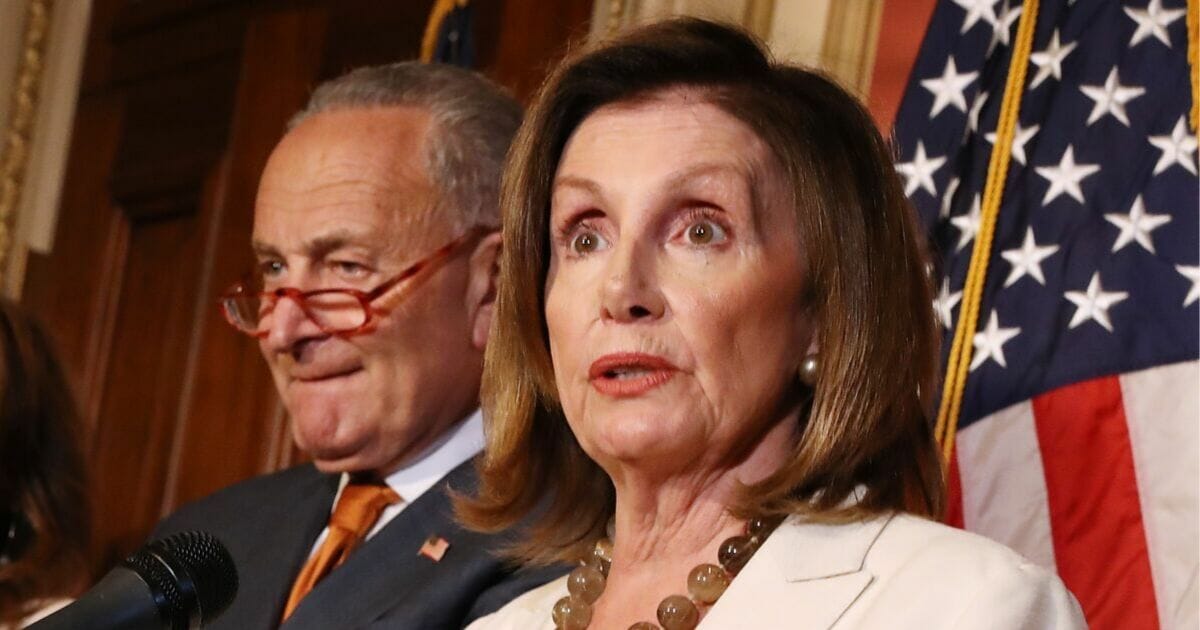 Speaker of the House Nancy Pelosi and Senate Minority Leader Charles Schumer.