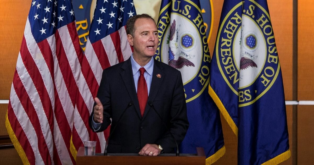 House Intelligence Committee Chairman Rep. Adam Schiff (D-Calif.) speaks during a news conference on Capitol Hill on Oct. 15, 2019, in Washington, D.C.