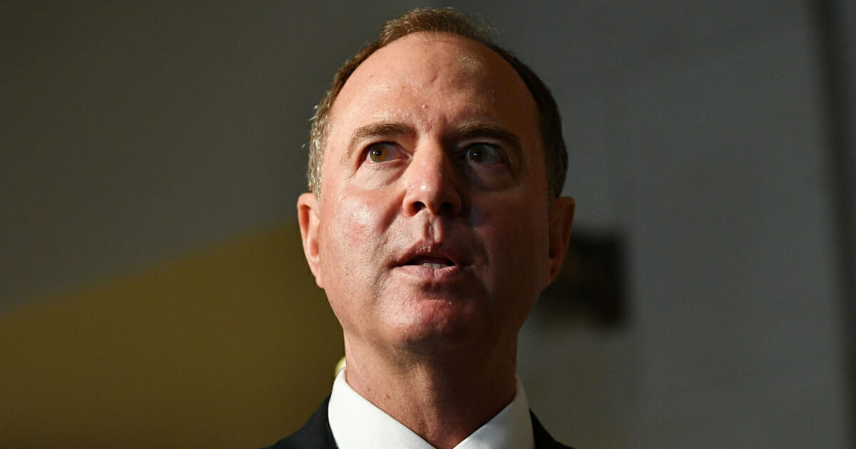 House Intelligence Chairman Adam Schiff, D-California, speaks to reporters at the Capitol in Washington.