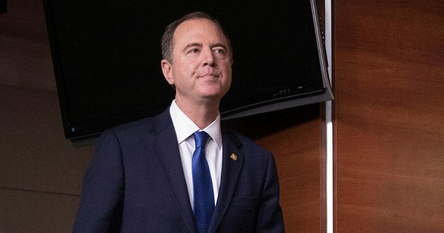 House Intelligence Committee Chairman Adam Schiff (D-Calif.) arrives for a news conference following the passage of a resolution formalizing the impeachment inquiry centered on U.S. President Donald Trump Oct. 31, 2019, in Washington, D.C.