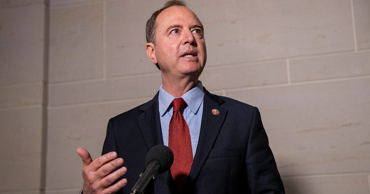 Rep. Adam Schiff (D-California), chairman of the House Intelligence Committee, speaks at a news conference at the U.S. Capitol on Oct. 8, 2019, in Washington, D.C.