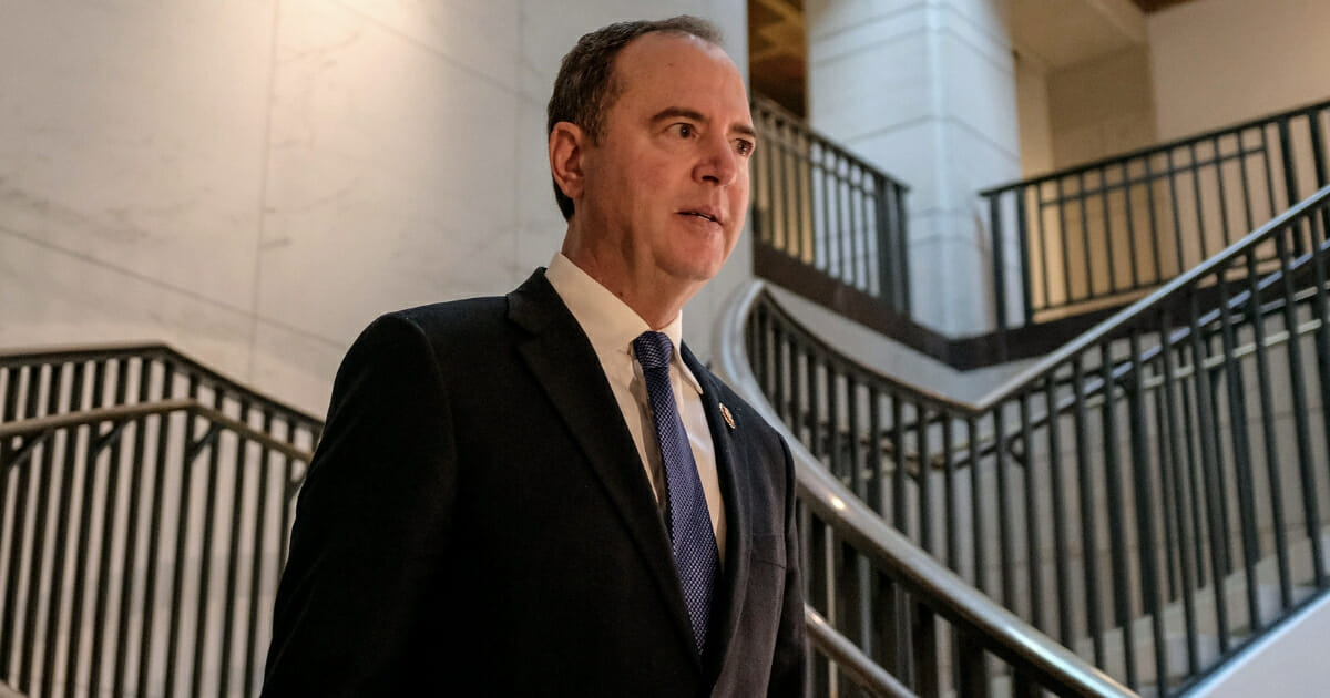 House Intelligence Committee Chairman Rep. Adam Schiff (D-California) arrives on Capitol Hill on Oct. 14, 2019, in Washington, D.C.