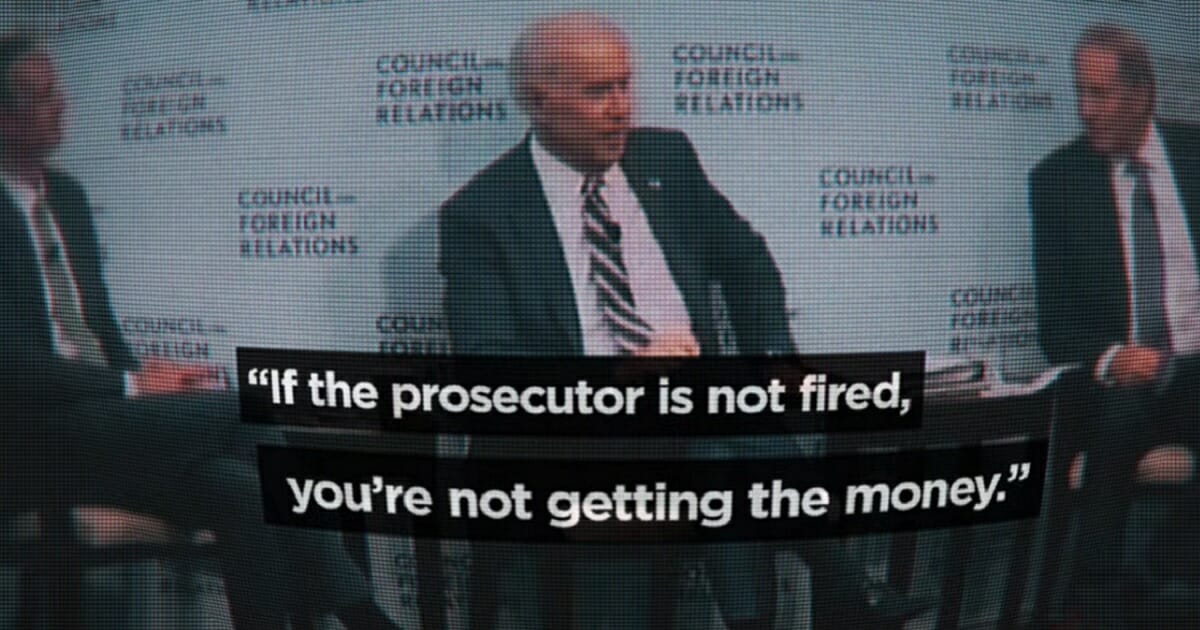 Joe Biden bragging on camera about getting a Ukraine prosecutor fired in 2016.