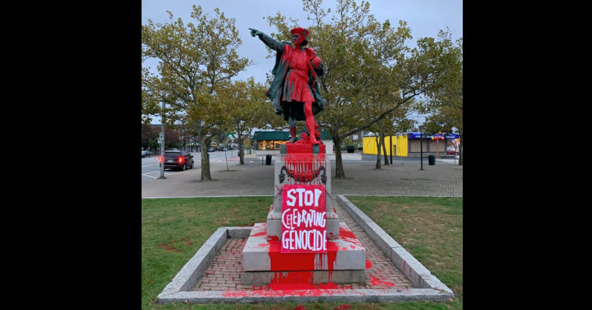 A Democratic Providence city councilwoman expressed her support this week for the vandalism of a statue of famed explorer Christopher Columbus.