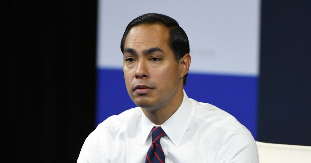 Julian Castro at a March for Our Lives event.