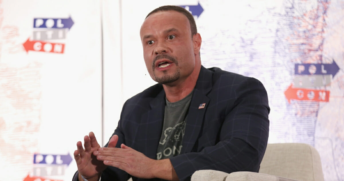Dan Bongino speaks onstage during Politicon 2018 at the Los Angeles Convention Center on Oct. 21, 2018, in Los Angeles, California.