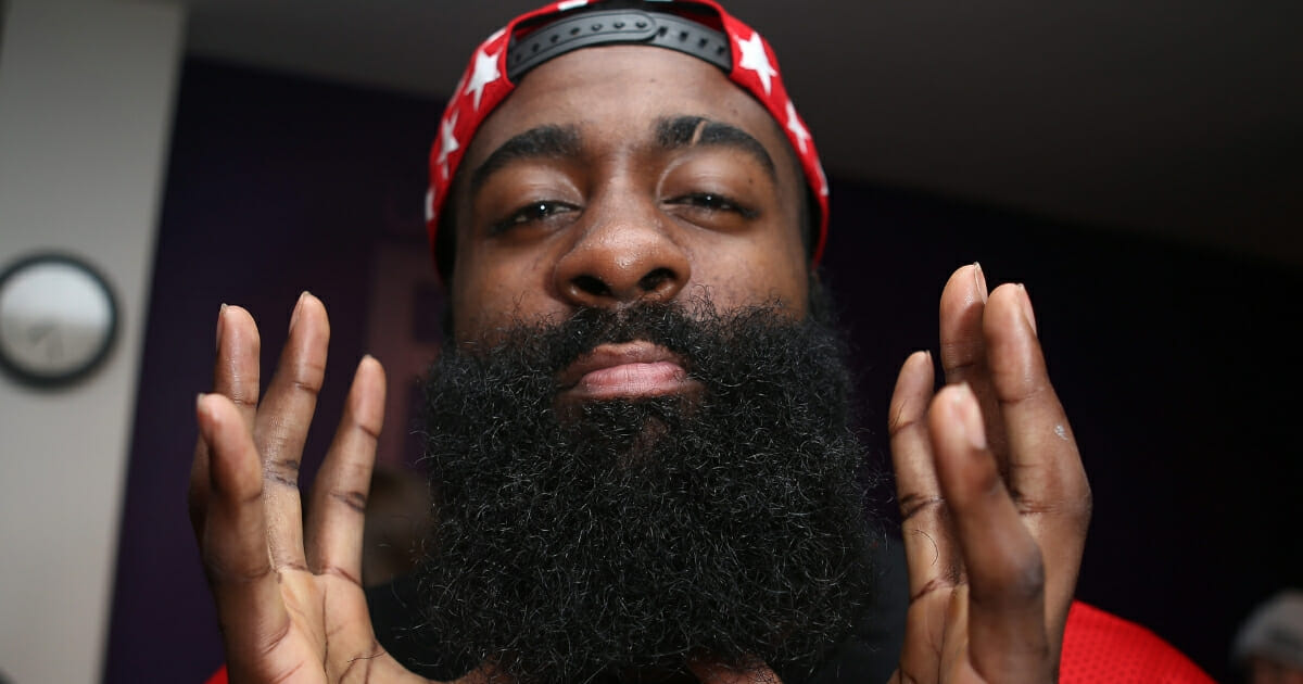 James Harden and his iconic beard.