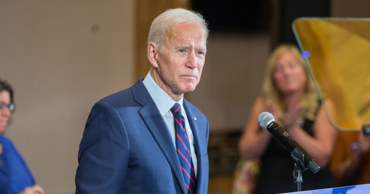 Democratic presidential candidate, former Vice President Joe Biden speaks during a campaign event on Oct. 9, 2019, in Manchester, New Hampshire.