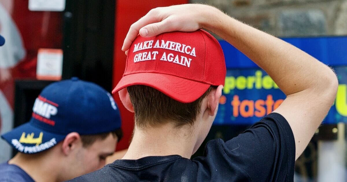 Authorities in California have arrested a man who they say beat and robbed a man wearing a "Make America Great Again" hat last month. The image above is a stock photo of a MAGA hat.