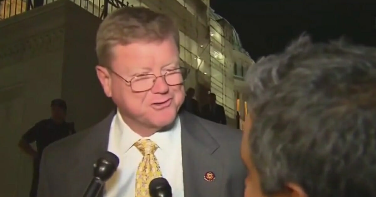 Republican Rep. Mark Amodei of Nevada told a CNN reporter that he should interview himself, since the journalist was stating a conclusion, not asking a question.
