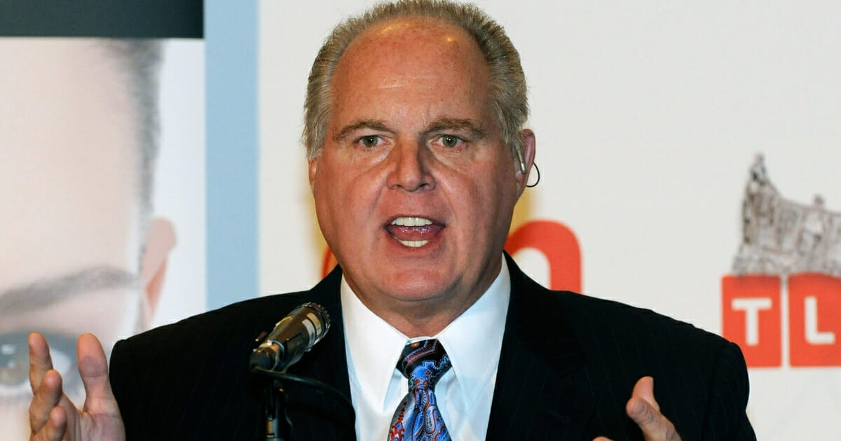 Radio talk show host and conservative commentator Rush Limbaugh, one of the judges for the 2010 Miss America Pageant, speaks during a news conference for judges at the Planet Hollywood Resort & Casino on Jan. 27, 2010, in Las Vegas, Nevada.