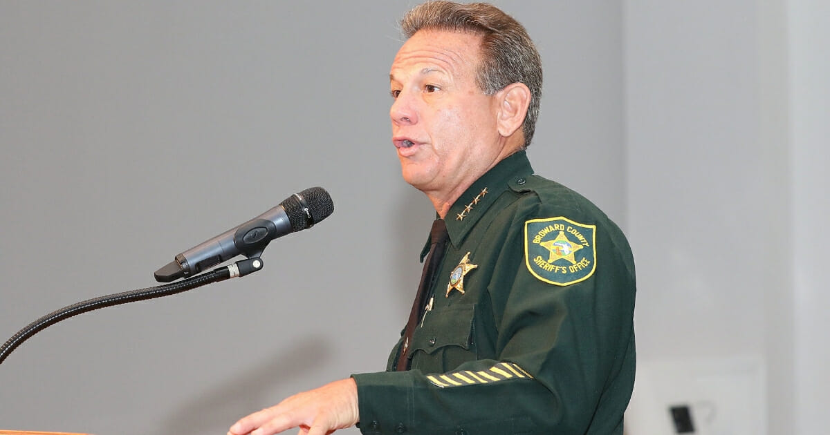 Then-Broward County Sheriff Scott Israel speaks on March 24, 2017, in Pompano Beach, Florida.