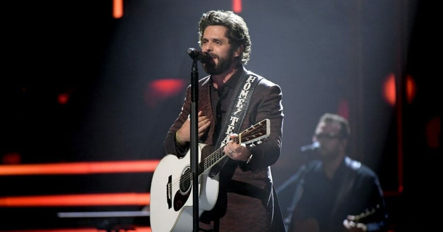 Honoree Thomas Rhett performs onstage during the 2019 CMT Artist of the Year at Schermerhorn Symphony Center on Oct. 16, 2019, in Nashville, Tennessee.