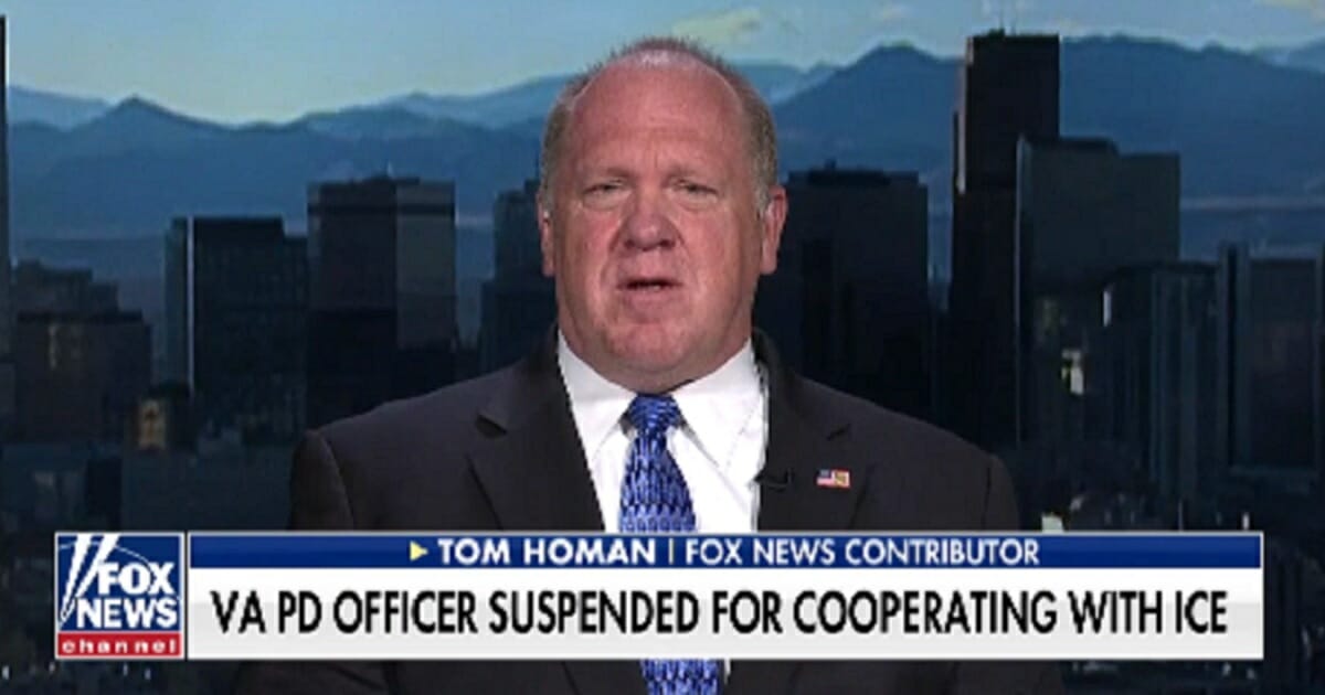 Tom Homan, former acting director of Immigration and Customs Enforcement, appears Wednesday on "Fox & Friends."
