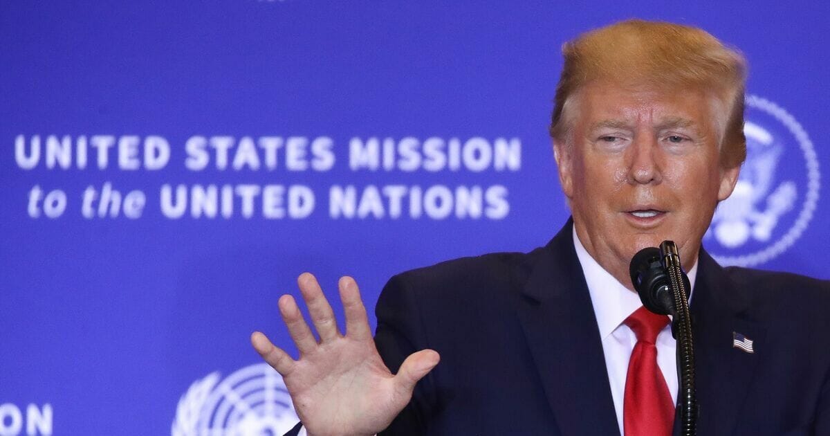 President Donald Trump holds a press conference on the sidelines of the United Nations General Assembly on Sept. 25, 2019, in New York City.