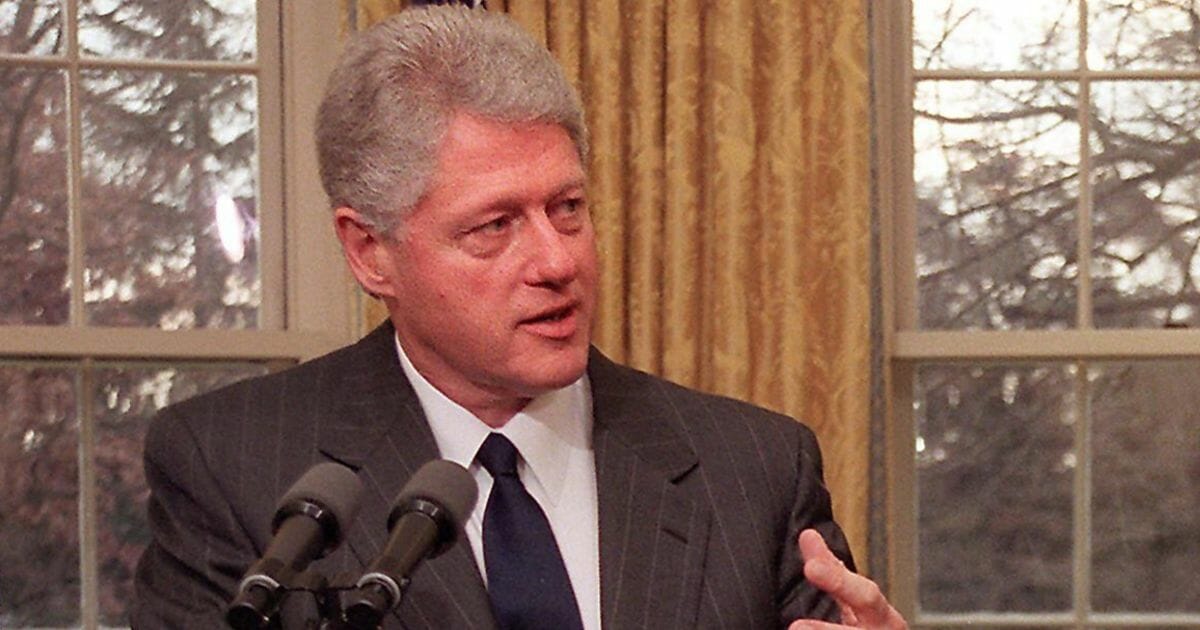 Then-President Bill Clinton in a file photo from 1999.
