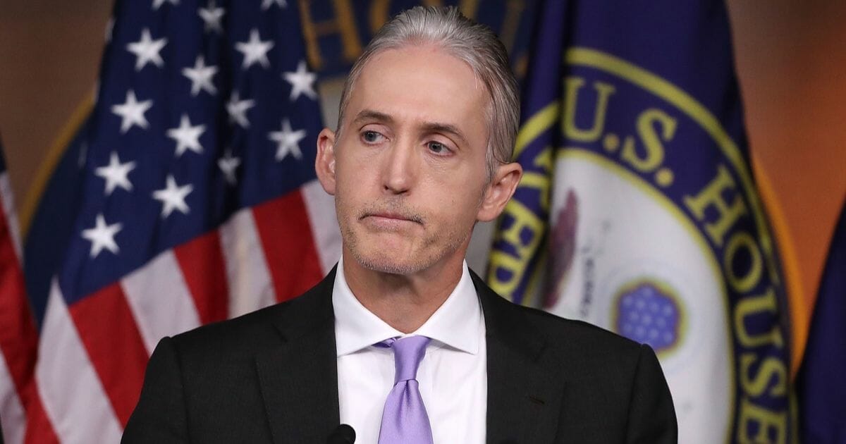 Then-Republican Rep. Trey Gowdy participates in a June 28, 2016, news conference about the hearings investigating the 2012 terrorist attack on an American diplomatic outpost in Benghazi, Libya.