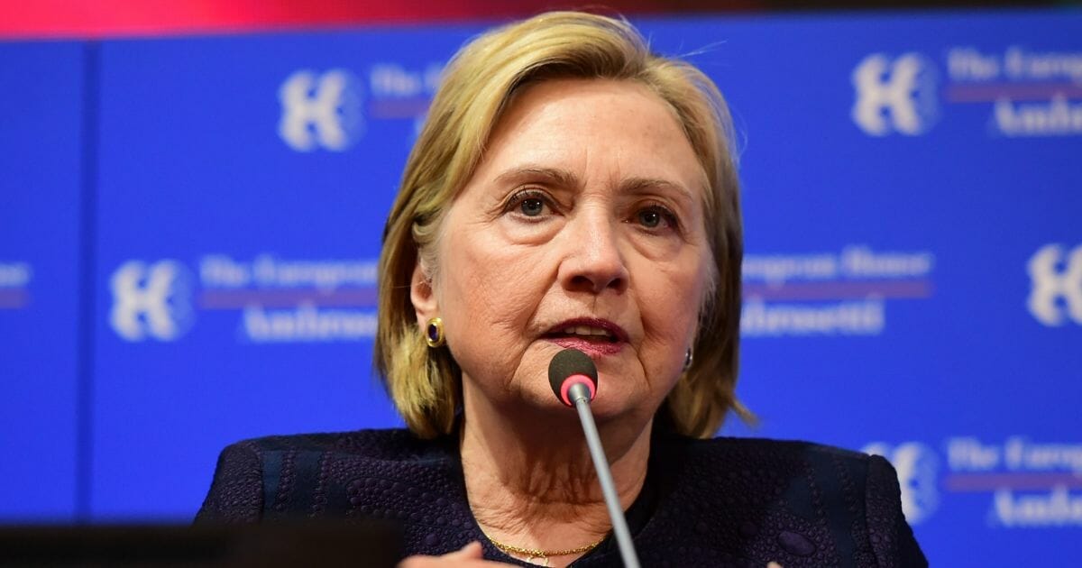 Hillary Clinton pictured in a file photo from Sept.