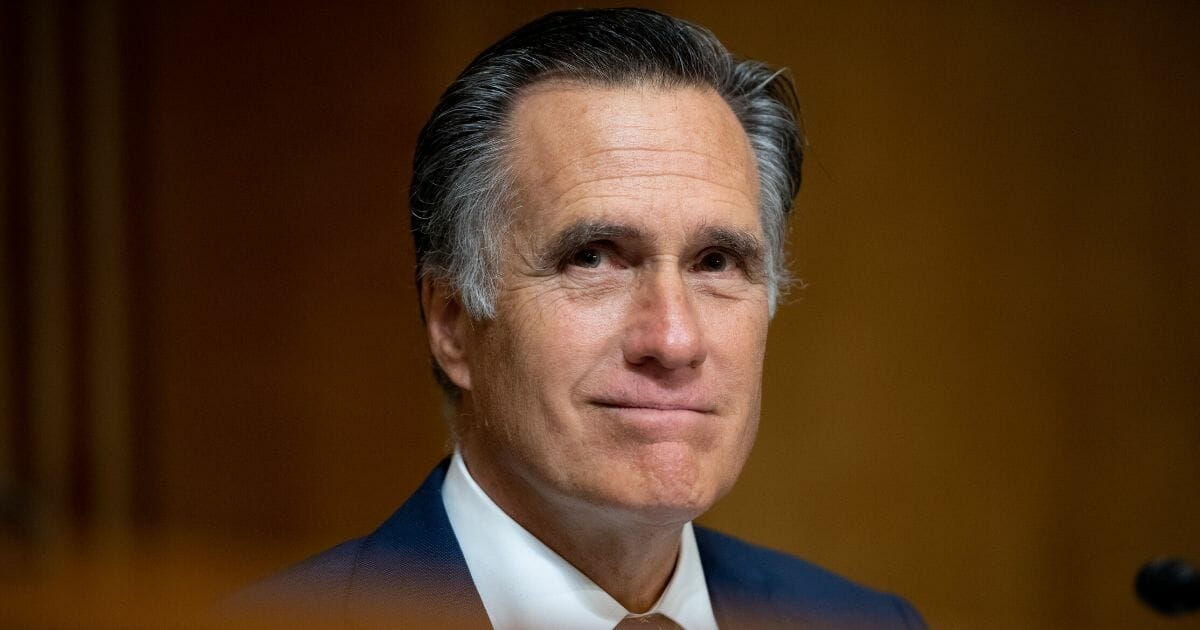 Utah Republican Sen. Mitt Romney attends a Senate Foreign Relations Committee hearing last week on Capitol Hill.