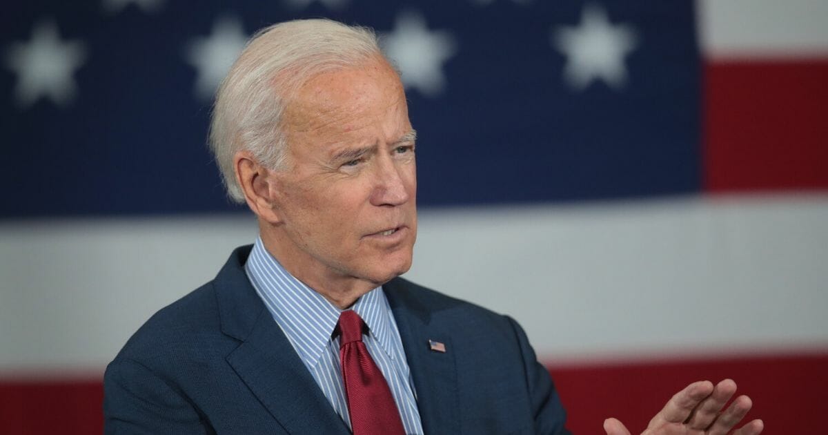 Former Vice President Joe Biden speaking at an Oct. 16 campaign event in Iowa.