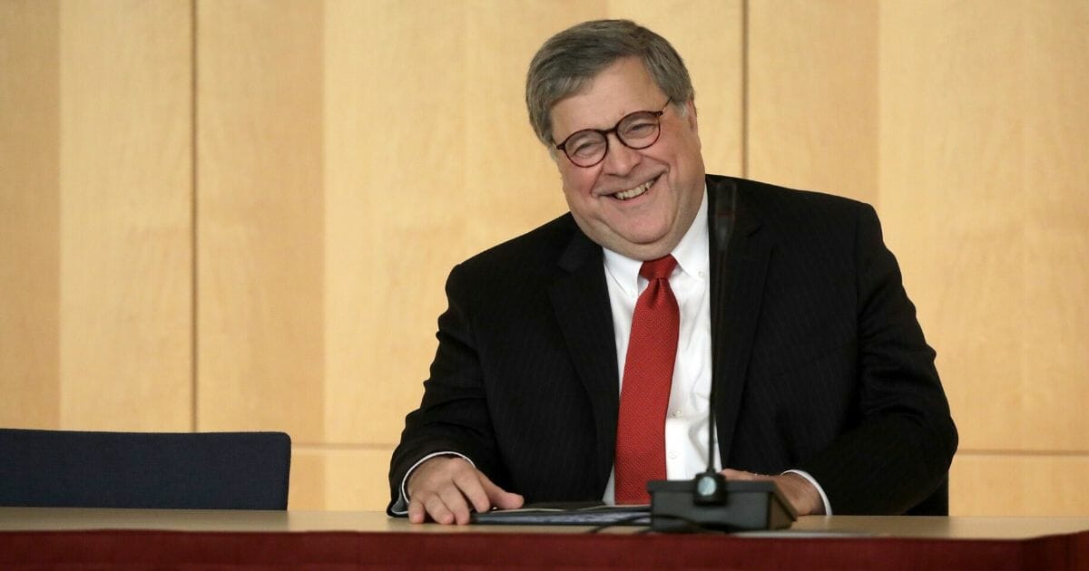 U.S. Attorney General William Barr delivers remarks during the Criminal Coordination Conference at the Securities and Exchange Commission Oct. 3, 2019, in Washington, D.C.