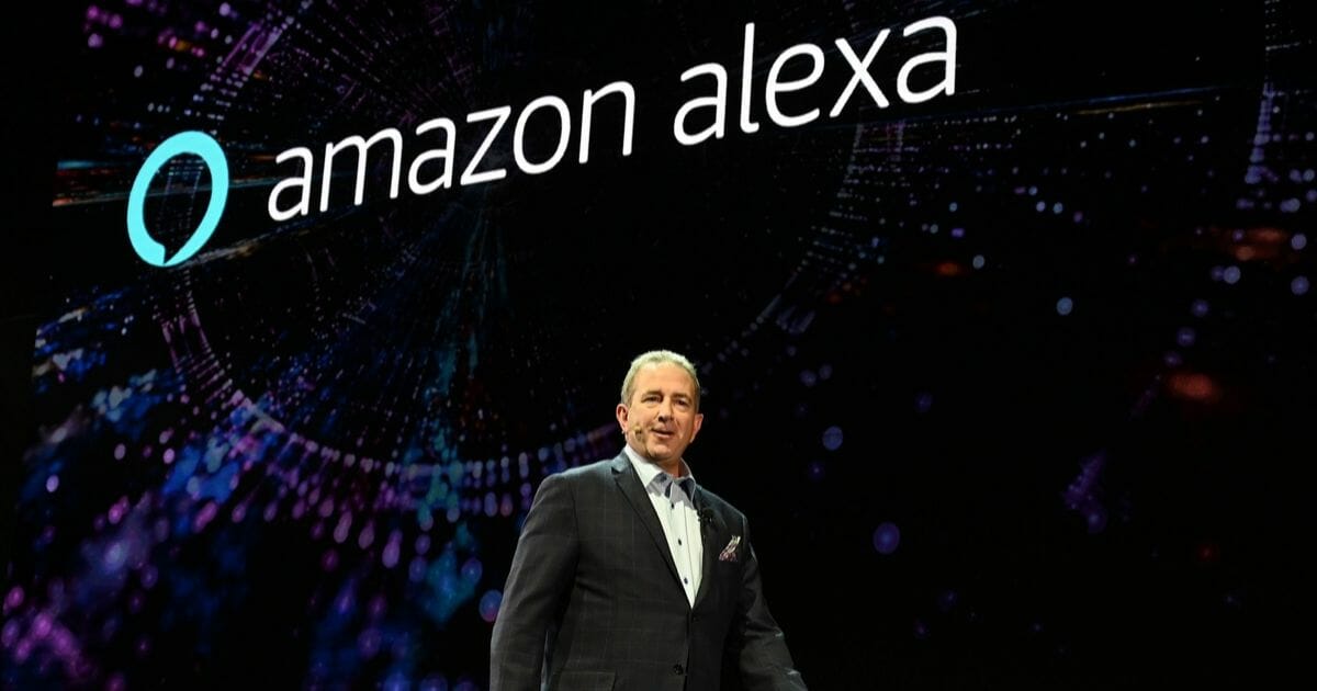 LG Senior Director of Home Entertainment Marketing Tim Alessi speaks about Amazon Alexa at the LG press conference at the Mandalay Bay Convention Center during CES 2019 in Las Vegas Nevada on Jan. 7, 2019.