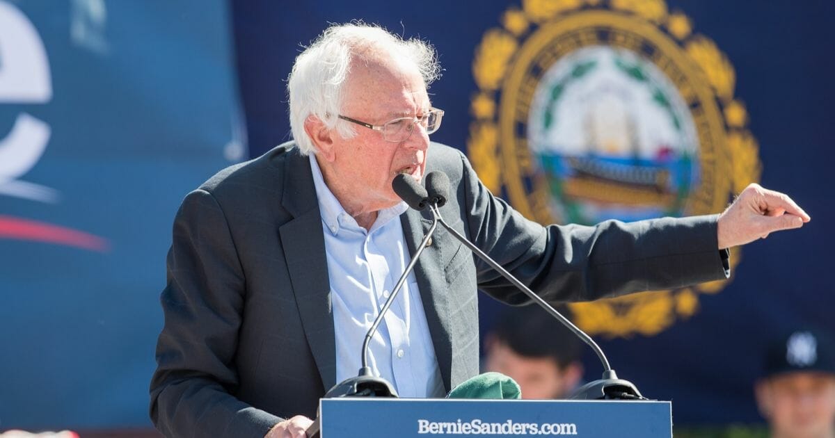 Democratic presidential candidate, Sen. Bernie Sanders speaks during his event at Plymouth State University on Sept. 29, 2019 in Plymouth, New Hampshire.