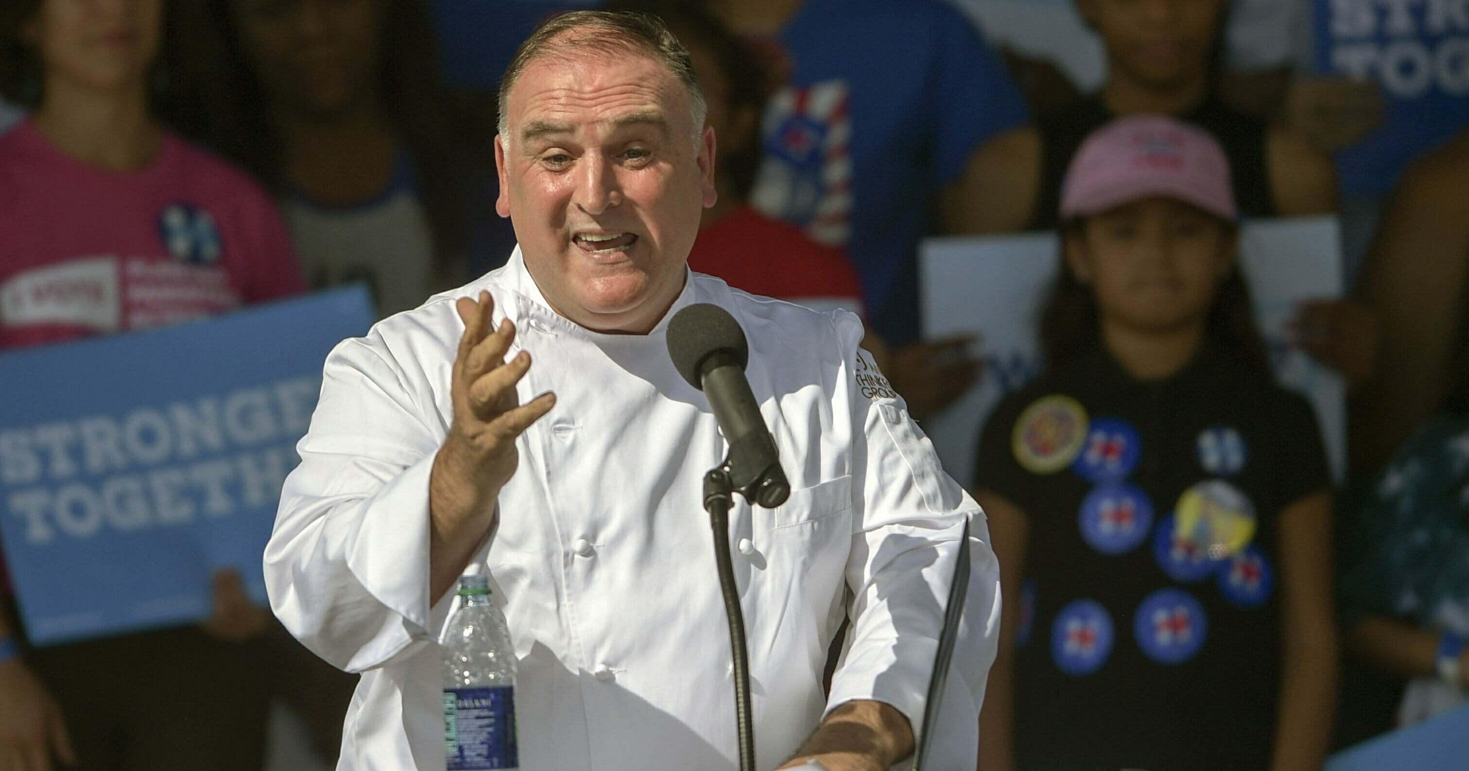 In this Oct. 26, 2016, file photo, Spanish-American chef José Andrés speaks in Tampa, Florida.