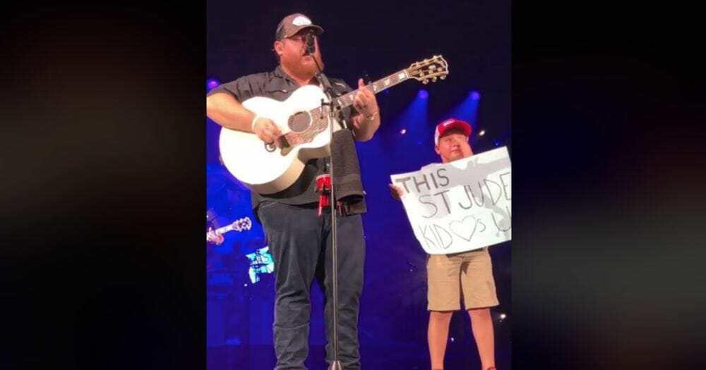 Luke Combs' heartfelt surprise for one of his concertgoers left an entire stadium in tears after he invited the little fan up onto the stage.