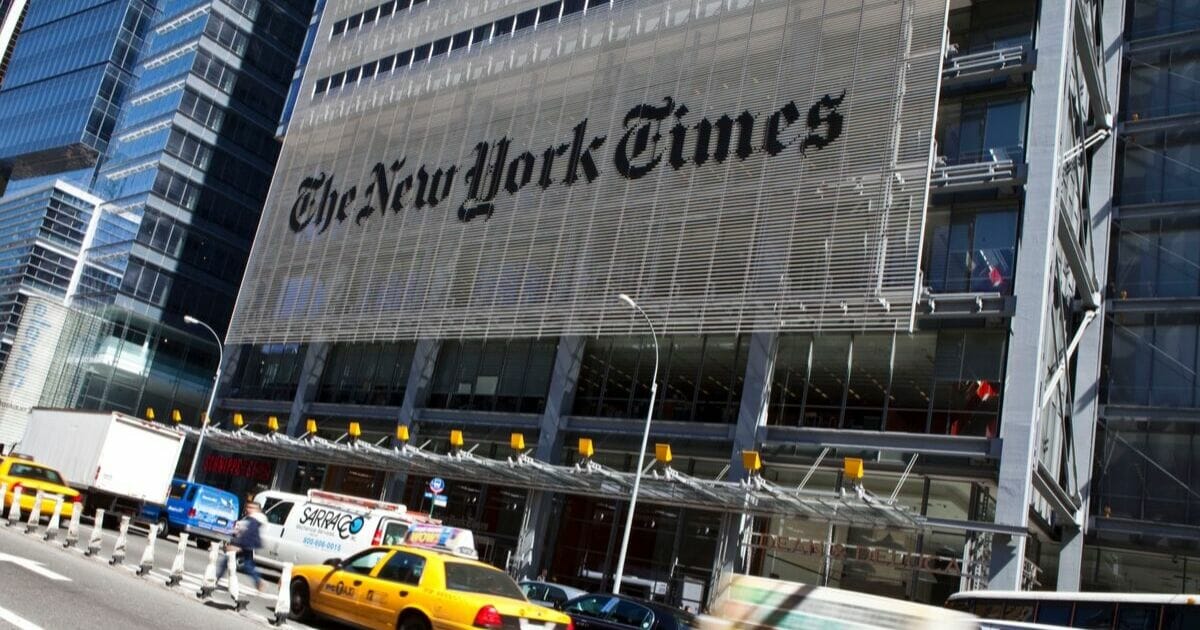 New York Times headquarters in New York City.